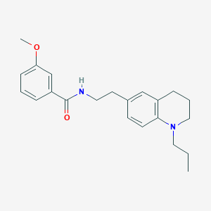 3-methoxy-N-(2-(1-propyl-1,2,3,4-tetrahydroquinolin-6-yl)ethyl)benzamide - 955527-92-1