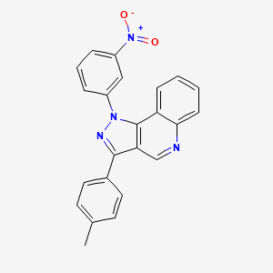 3-(4-methylphenyl)-1-(3-nitrophenyl)-1H-pyrazolo[4,3-c]quinoline - 901045-30-5