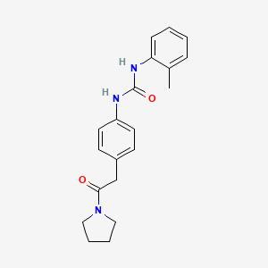 1-(4-(2-Oxo-2-(pyrrolidin-1-yl)ethyl)phenyl)-3-(o-tolyl)urea - 1208668-79-4
