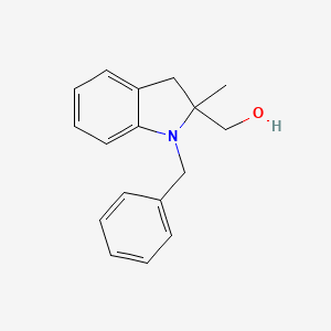 (1-benzyl-2-methyl-2,3-dihydro-1H-indol-2-yl)methanol - 1820607-99-5