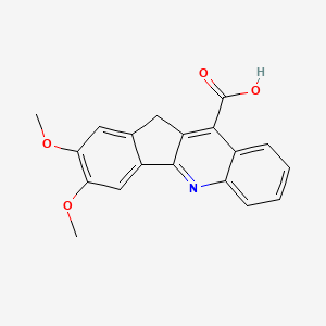 2,3-dimethoxy-11H-indeno[1,2-b]quinoline-10-carboxylic acid - 154869-00-8