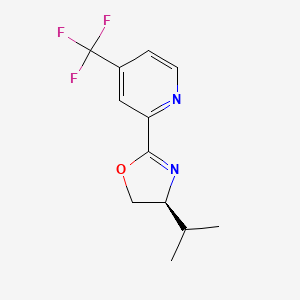 (S)-4-Isopropyl-2-(4-(trifluoromethyl)pyridin-2-yl)-4,5-dihydrooxazole - 1416820-34-2
