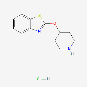 2-(Piperidin-4-yloxy)benzo[d]thiazole hydrochloride - 1185319-37-2