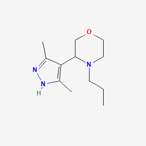 3-(3,5-Dimethyl-1H-pyrazol-4-yl)-4-propylmorpholine - 2059926-71-3
