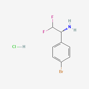 (R)-1-(4-Bromophenyl)-2,2-difluoroethanamine hydrochloride - 2225127-09-1