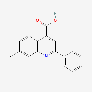 7,8-Dimethyl-2-phenylquinoline-4-carboxylic acid - 436096-53-6