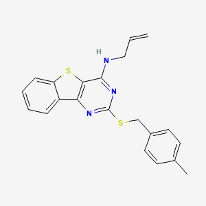 N-allyl-2-[(4-methylbenzyl)sulfanyl][1]benzothieno[3,2-d]pyrimidin-4-amine - 478029-90-2