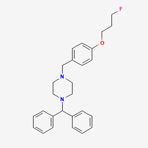 1-Benzhydryl-4-[4-(3-fluoropropoxy)benzyl]piperazine - 477871-00-4