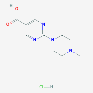 2-(4-Methylpiperazin-1-yl)pyrimidine-5-carboxylic acid hydrochloride - 2460756-32-3