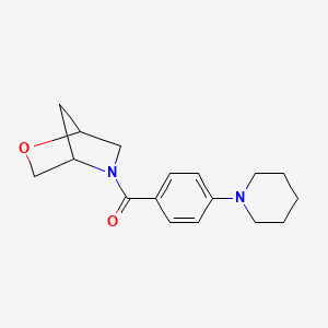 5-[4-(piperidin-1-yl)benzoyl]-2-oxa-5-azabicyclo[2.2.1]heptane - 2034289-82-0