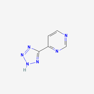 4-(1H-1,2,3,4-tetrazol-5-yl)pyrimidine - 92306-69-9