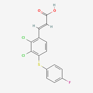 (E)-3-(2,3-Dichloro-4-(4-fluorophenylthio)phenyl)acrylic acid - 929215-38-3