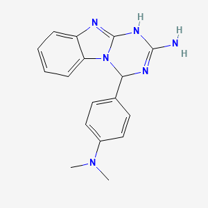 4-[4-(Dimethylamino)phenyl]-1,4-dihydro[1,3,5]triazino[1,2-a]benzimidazol-2-amine - 78650-04-1