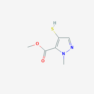Methyl 2-methyl-4-sulfanylpyrazole-3-carboxylate - 2402829-35-8