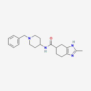 N-(1-benzylpiperidin-4-yl)-2-methyl-4,5,6,7-tetrahydro-1H-benzo[d]imidazole-5-carboxamide - 2034451-98-2