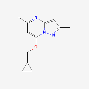 7-(Cyclopropylmethoxy)-2,5-dimethylpyrazolo[1,5-a]pyrimidine - 2202166-57-0