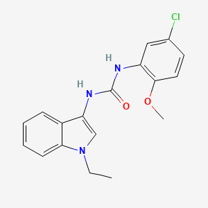 1-(5-chloro-2-methoxyphenyl)-3-(1-ethyl-1H-indol-3-yl)urea - 922991-30-8
