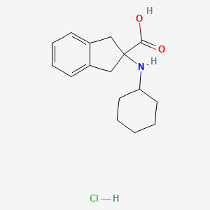 2-(Cyclohexylamino)-2,3-dihydro-1H-indene-2-carboxylic acid hydrochloride - 2230807-87-9