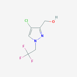 [4-Chloro-1-(2,2,2-trifluoroethyl)-1H-pyrazol-3-yl]methanol - 2101198-75-6