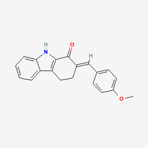 (2E)-2-[(4-methoxyphenyl)methylidene]-2,3,4,9-tetrahydro-1H-carbazol-1-one - 1147118-58-8