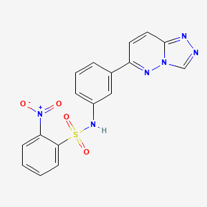 2-nitro-N-(3-{[1,2,4]triazolo[4,3-b]pyridazin-6-yl}phenyl)benzene-1-sulfonamide - 894068-96-3