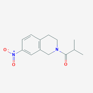 2-methyl-1-(7-nitro-3,4-dihydroisoquinolin-2(1H)-yl)propan-1-one - 1170289-59-4