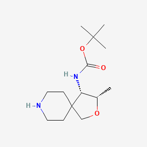 tert-butyl N-[(3S,4S)-3-methyl-2-oxa-8-azaspiro[4.5]decan-4-yl]carbamate - 2098564-18-0
