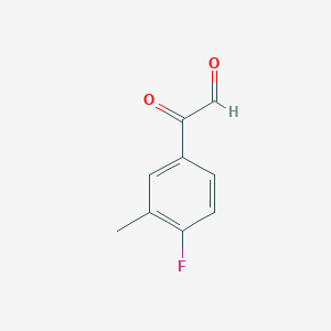 2-(4-Fluoro-3-methylphenyl)-2-oxoacetaldehyde - 81593-26-2