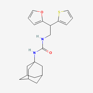 1-(Adamantan-1-yl)-3-[2-(furan-2-yl)-2-(thiophen-2-yl)ethyl]urea - 2176125-76-9