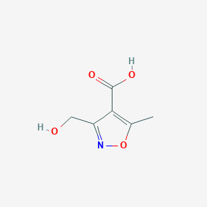 3-(Hydroxymethyl)-5-methyl-1,2-oxazole-4-carboxylic acid - 1779855-86-5