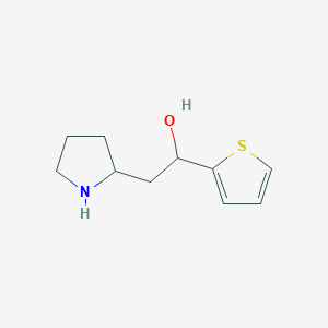 2-(Pyrrolidin-2-yl)-1-(thiophen-2-yl)ethan-1-ol - 1375911-54-8