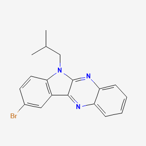 9-bromo-6-isobutyl-6H-indolo[2,3-b]quinoxaline - 477512-56-4