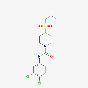 N-(3,4-dichlorophenyl)-4-(isobutylsulfonyl)piperidine-1-carboxamide - 1797980-96-1