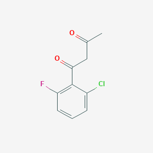 1-(2-Chloro-6-fluorophenyl)butane-1,3-dione - 1020040-14-5