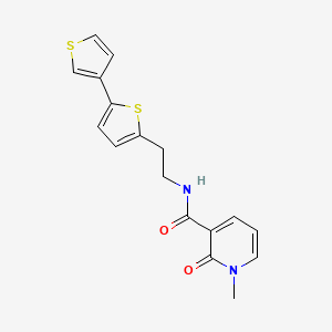 N-(2-([2,3'-bithiophen]-5-yl)ethyl)-1-methyl-2-oxo-1,2-dihydropyridine-3-carboxamide - 2034564-24-2