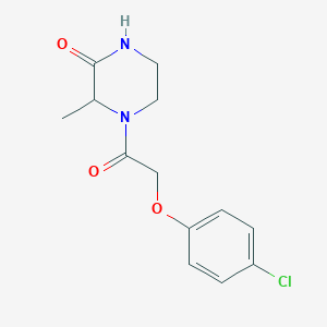 4-[2-(4-Chlorophenoxy)acetyl]-3-methylpiperazin-2-one - 1103647-45-5