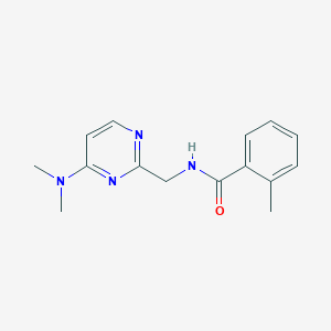 N-((4-(dimethylamino)pyrimidin-2-yl)methyl)-2-methylbenzamide - 1796993-66-2