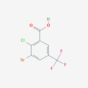 3-Bromo-2-chloro-5-(trifluoromethyl)benzoic acid - 2091224-21-2