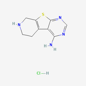 8-Thia-4,6,11-triazatricyclo[7.4.0.0,2,7]trideca-1(9),2,4,6-tetraen-3-amine hydrochloride - 1052550-82-9