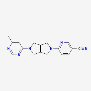 6-[5-(6-Methylpyrimidin-4-yl)-octahydropyrrolo[3,4-c]pyrrol-2-yl]pyridine-3-carbonitrile - 2197781-78-3