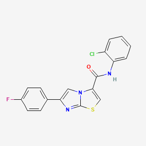 N-(2-chlorophenyl)-6-(4-fluorophenyl)imidazo[2,1-b][1,3]thiazole-3-carboxamide - 1049345-49-4