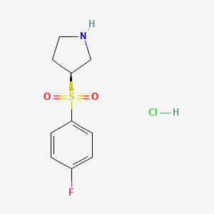 (S)-3-((4-Fluorophenyl)sulfonyl)pyrrolidine hydrochloride - 1354010-06-2