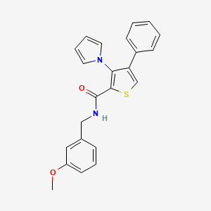 N-[(3-methoxyphenyl)methyl]-4-phenyl-3-(1H-pyrrol-1-yl)thiophene-2-carboxamide - 1251609-74-1