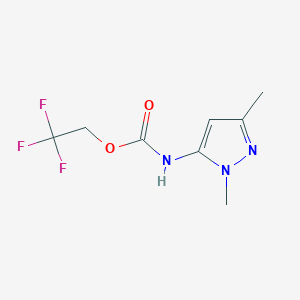 2,2,2-trifluoroethyl N-(1,3-dimethyl-1H-pyrazol-5-yl)carbamate - 1197480-43-5