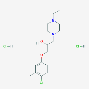 1-(4-Chloro-3-methylphenoxy)-3-(4-ethylpiperazin-1-yl)propan-2-ol dihydrochloride - 478654-02-3