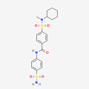 4-[cyclohexyl(methyl)sulfamoyl]-N-(4-sulfamoylphenyl)benzamide - 683762-09-6