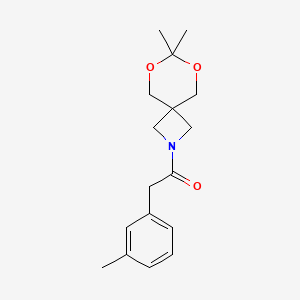 1-(7,7-Dimethyl-6,8-dioxa-2-azaspiro[3.5]nonan-2-yl)-2-(m-tolyl)ethanone - 1351633-40-3