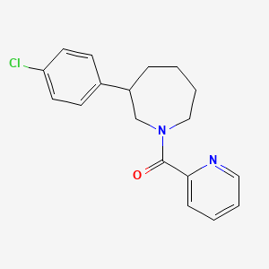 3-(4-chlorophenyl)-1-(pyridine-2-carbonyl)azepane - 1788560-43-9