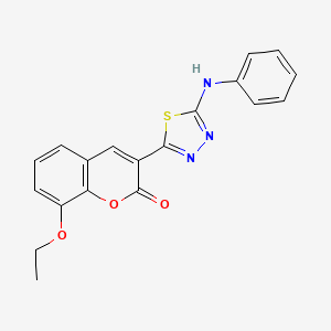 8-ethoxy-3-[5-(phenylamino)-1,3,4-thiadiazol-2-yl]-2H-chromen-2-one - 326913-44-4