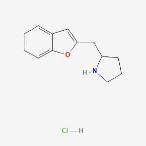 2-(1-Benzofuran-2-ylmethyl)pyrrolidine;hydrochloride - 2344678-07-3